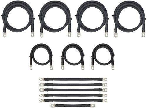 Aftermarket 4 Gauge Golf Cart Battery Cables Fits EZGO 36V 36 Volt TXT Golf Carts (Battery + Controller/Motor Cables) Complete 13 Piece Set