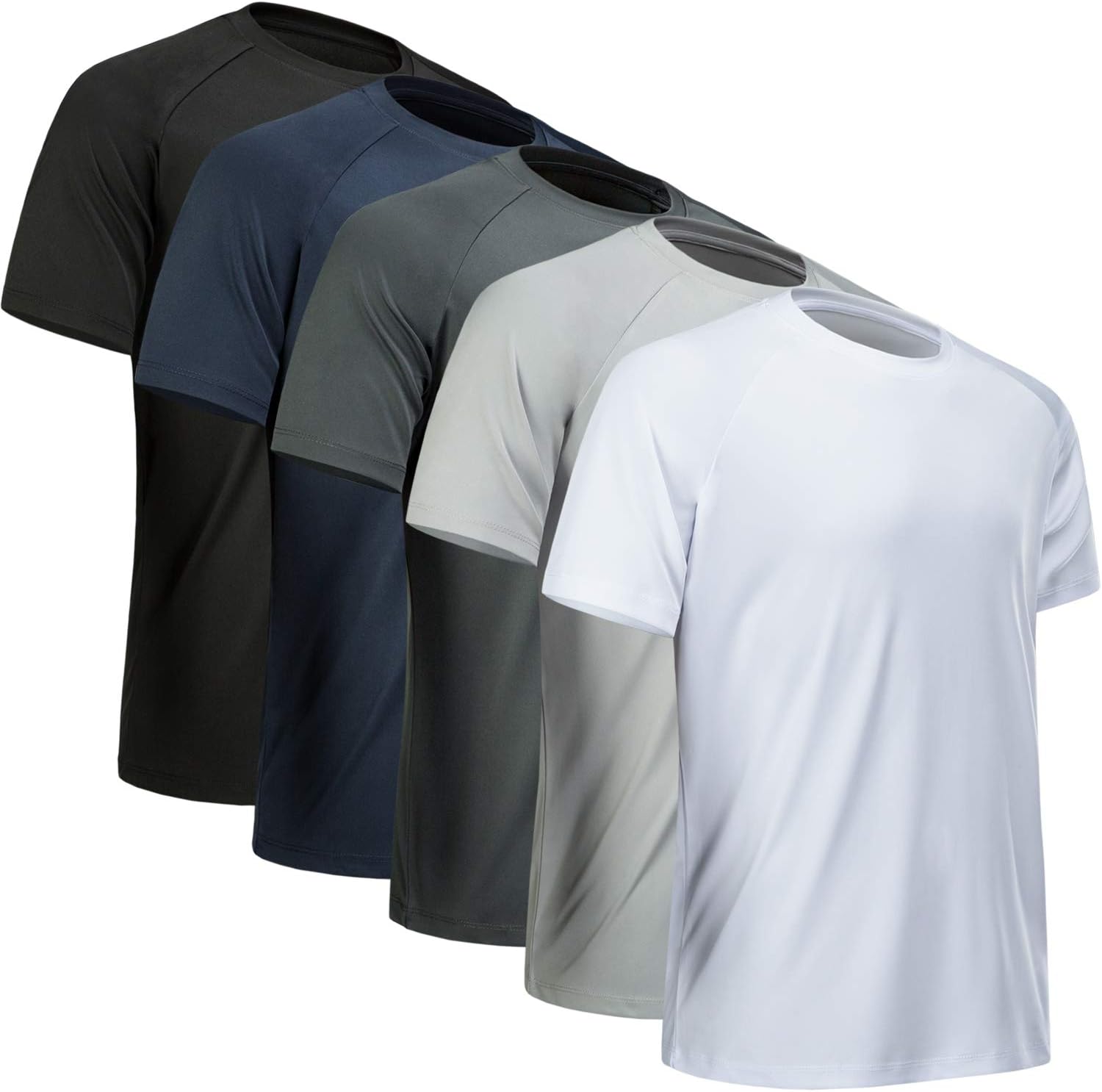 Skiennix Men's Workout Shirt - Quick Dry Athletic T-Shirt for Gym | Moisture Wicking, Short Sleeve
