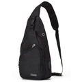 Seoky Rop Men Women Sling Backpack Anti Theft Crossbody Shoulder Chest Bag with USB Charging Port Black