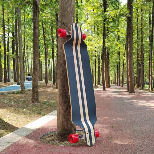 RIMABLE 41 Inch Drop Down Longboard - SNAILFLOWER Version, Complete Cruiser