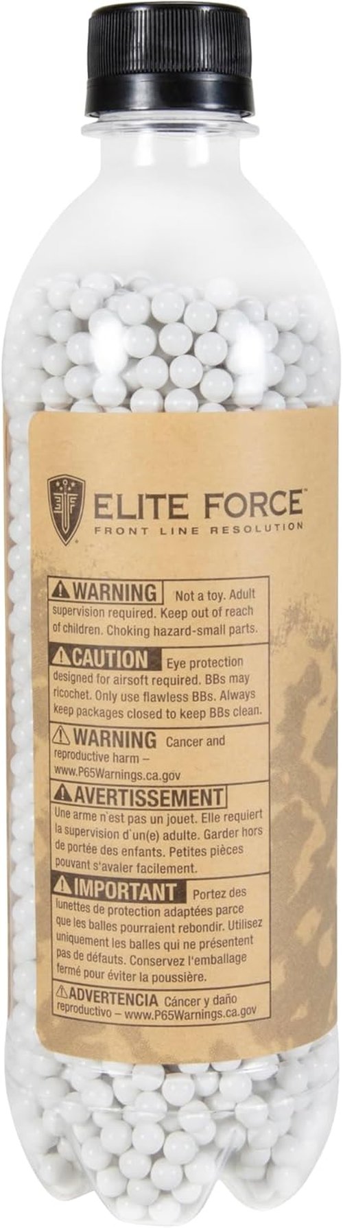 Elite Force Premium Biodegradable Airsoft BBS - .25 Gram, 2700 Count for Eco-Friendly Play