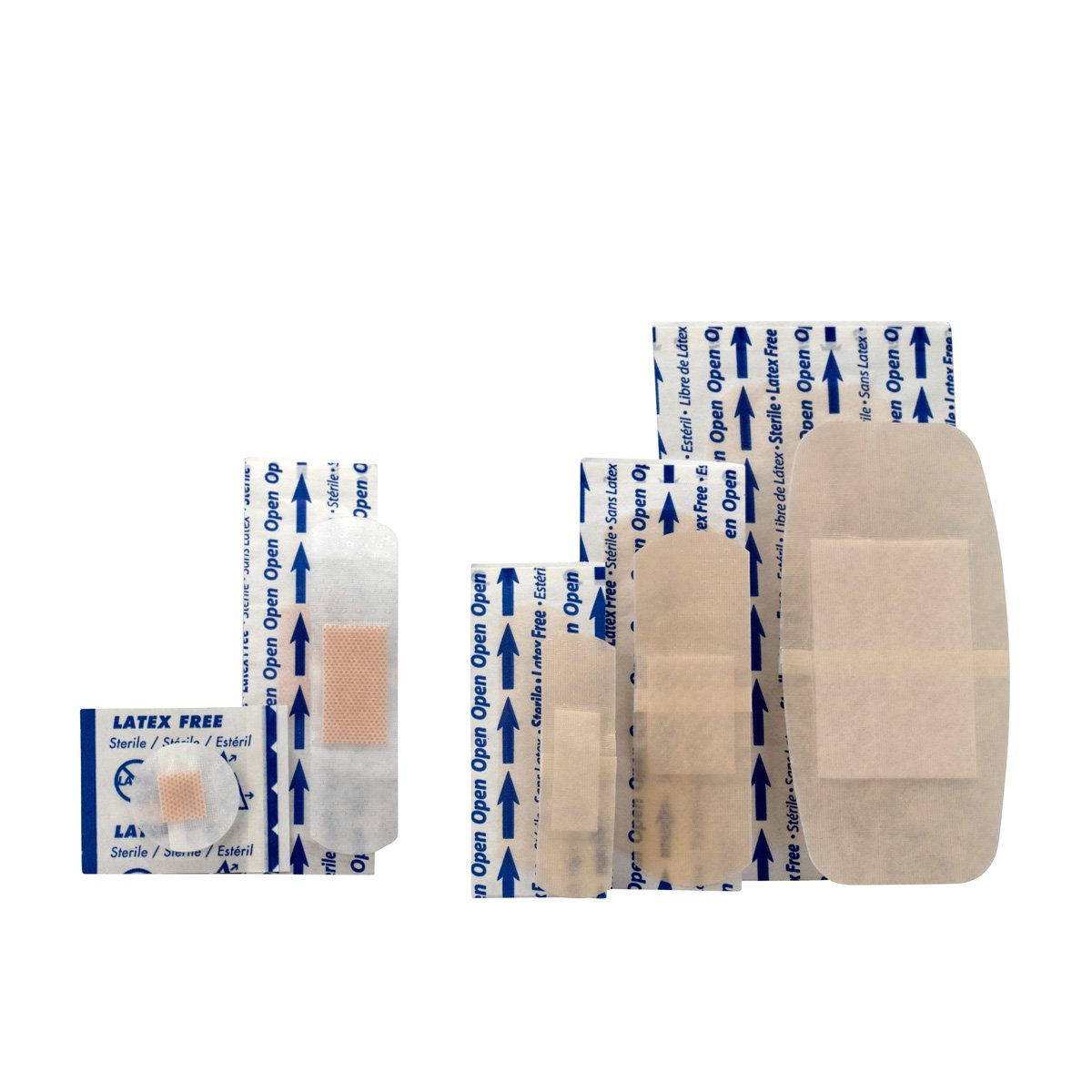 First Aid Only Sheer & Clear Bandage Variety Pack, Assorted Sizes, 280 Count