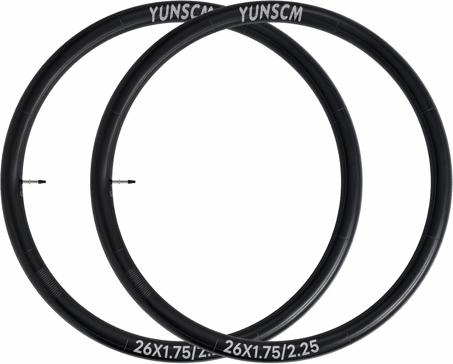 RFV Heavy Duty 26" Bike Tubes - Compatible with 26x1.75 to 26x2.25 Tires | Presta Valve, 2-Pack