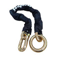 3FT Heavy Duty Security Chain 14mm, Manganese Alloy Steel with Nylon Sleeve for Motorcycle, E-Bike, Trailer & Gate