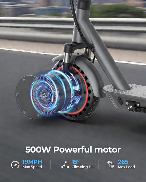Joyhis Electric Scooter for Adults - Fast 19/22MPH, 15/22 Mile Range, 8.5"/10" Tires | Folding E-Scooter with Dual Suspension & App Control