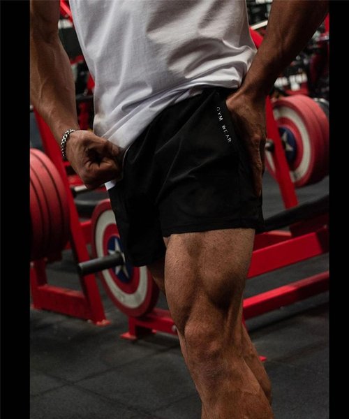 maytopia Men’s Athletic Running Shorts 5 Inch Quick Dry Workout Gym Shorts Lightweight Bodybuilding Pants with Pockets (US, Alpha, Medium, Regular, Regular, Black/Red)