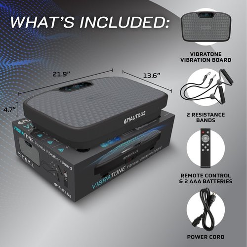 Nautilus Vibratone Pro Vibration Plate - Full Body Workout Machine for Muscle Activation & Fat Loss