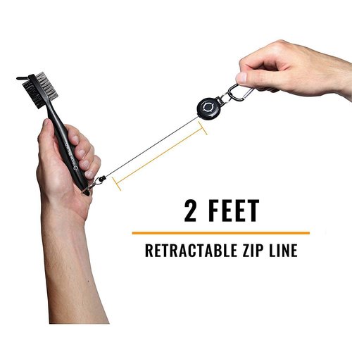 Golf Brush and Club Groove Cleaner (Black)