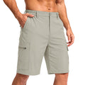 Jessie Kidden Mens Outdoor Casual Expandable Waist Lightweight Water Resistant Quick Dry Fishing Hiking Shorts (6222 Grey Green 30)