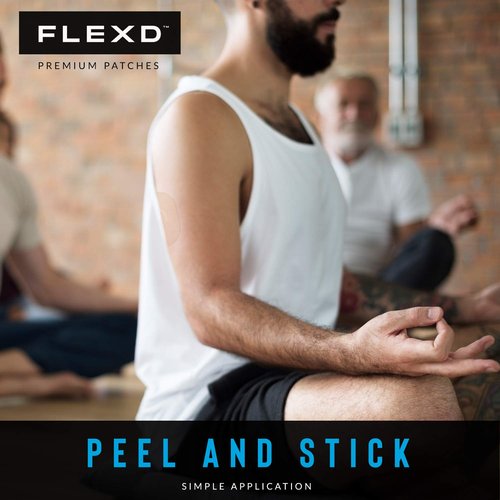 Flexd - Freestyle Adhesive Patches (30 Pcs) - Libre Adhesive Patch Covers for CGM - Tan