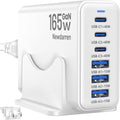 iPhone 17 Charger - USB C Fast Charging Block | 3 Type C Ports, 40W Each, 165W GaN Wall Hub