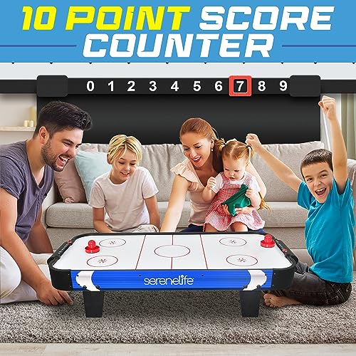 40-Inch Air Hockey Table with Fast Gameplay & Built-in Score Tracker