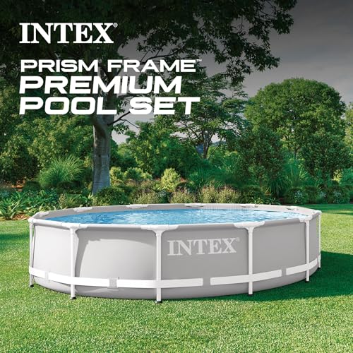 12ft x 30in Round Above Ground Swimming Pool - Easy Setup, Puncture-Resistant