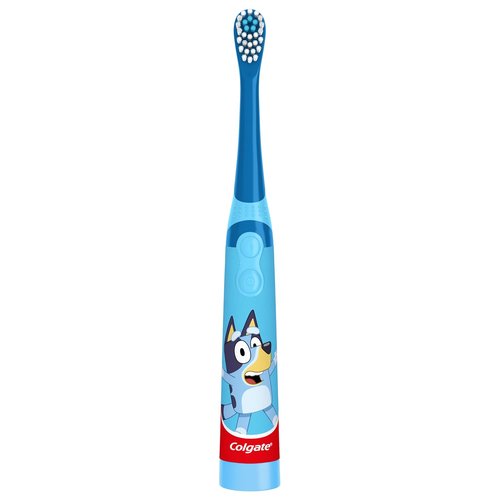 Colgate Kids Vibrating Toothbrush - Bluey Design for Fun Oral Care | 1 Pack