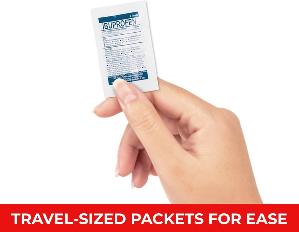 Pocket RX Mini Travel Medicine Kit - TSA-Approved First Aid Pouch with 10 Essential OTC Medications - Compact & USA Made (17 Tablets)