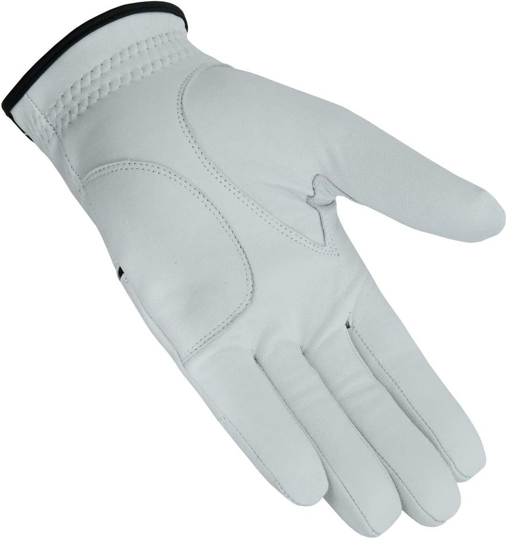 Apical Premium 100% Cabretta Leather Golf Gloves for Men - Stable Grip & Soft Feel | 3-Pack Value Set (Left Hand for Right-Handed Golfers)
