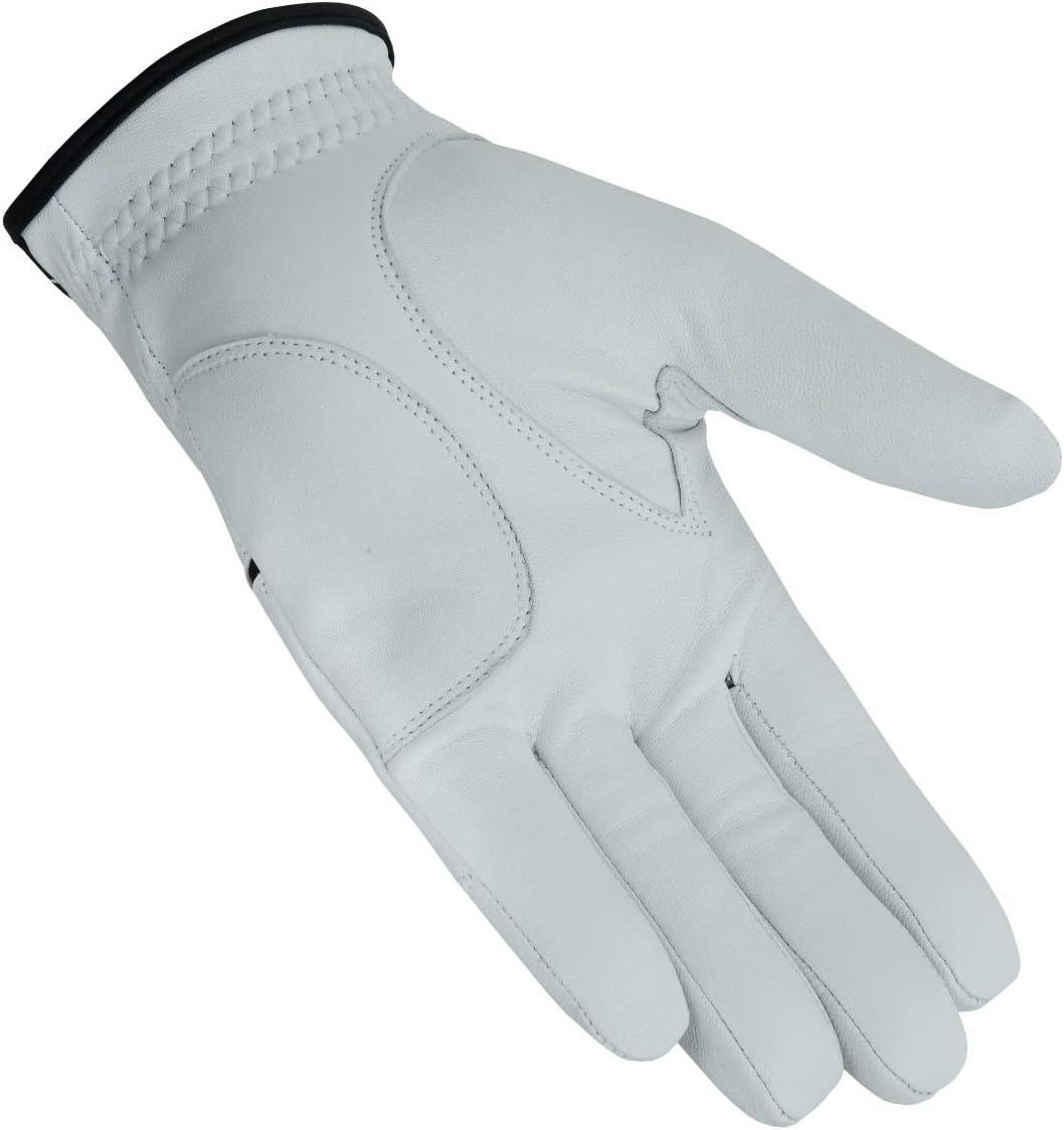 Apical Premium 100% Cabretta Leather Golf Gloves for Men - Stable Grip & Soft Feel | 3-Pack Value Set (Left Hand for Right-Handed Golfers)