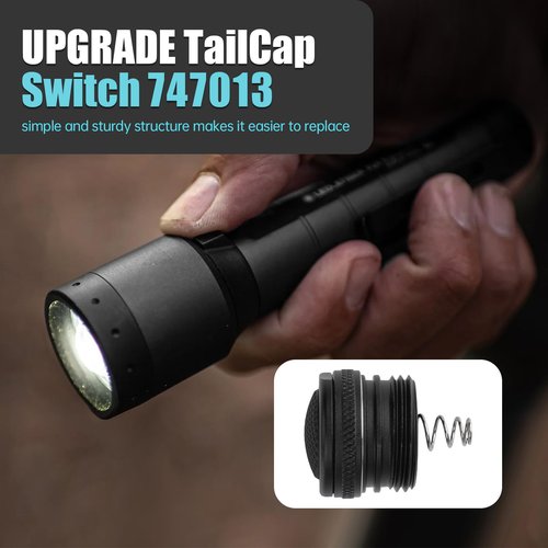 747013 Strion TailCap Assembly Replacement for Streamlight - Tail End Bottom for Streamlight Strion LED Flashlight, 1 Pack Flashlight Click Switch