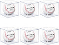 Skiennix Baseball Display Case - UV Protected Acrylic Holder for Memorabilia | 6 Pack Clear Cube Design