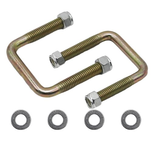 Aynaxcol 72124G01 72618G01 72029G01 Golf Cart Rear Spring U Bolt Leaf Spring Bolts Replacement for EZGO TXT 1994-up Electric and Gas, Includes Nuts (2 Pcs)