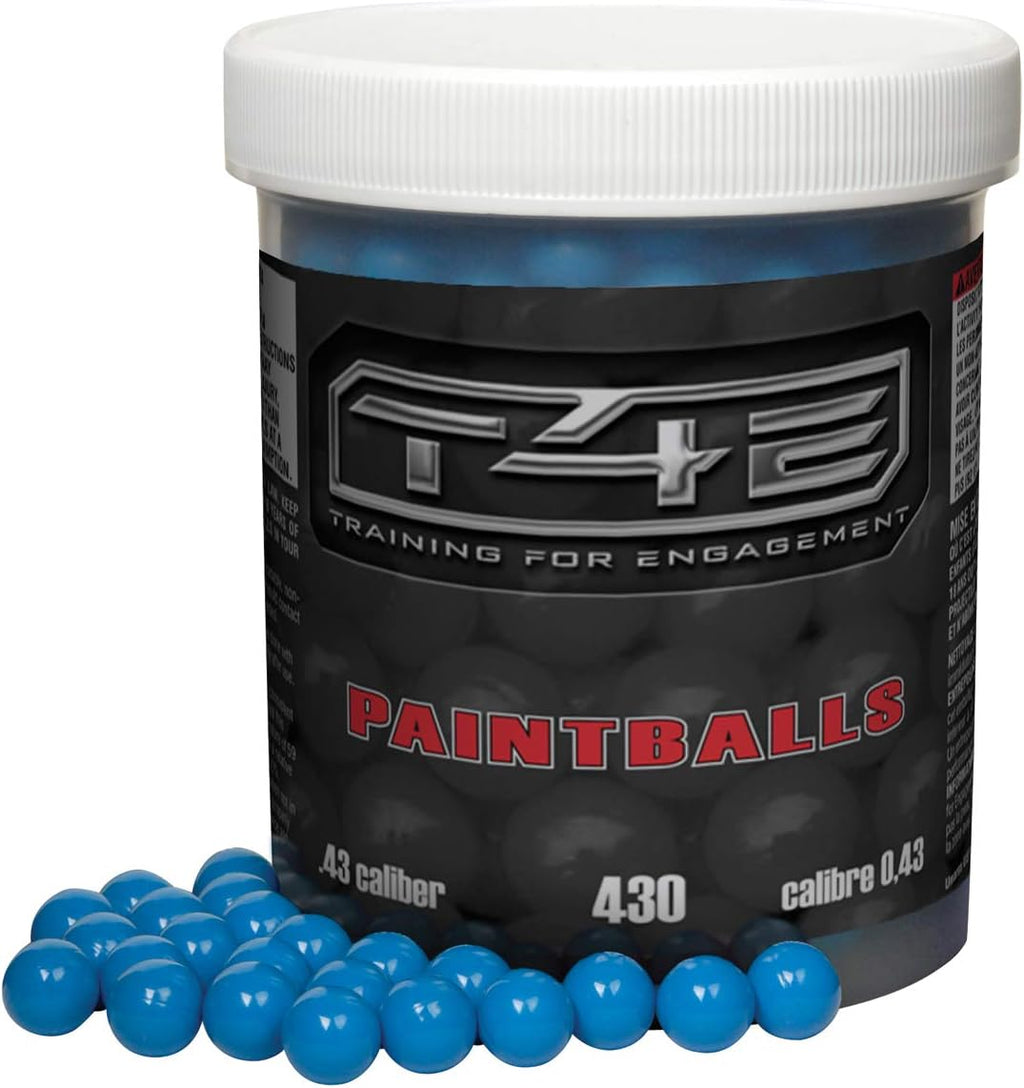 Umarex T4E .43 Caliber Paintballs - Premium Quality, Blue - 430 Count Pack