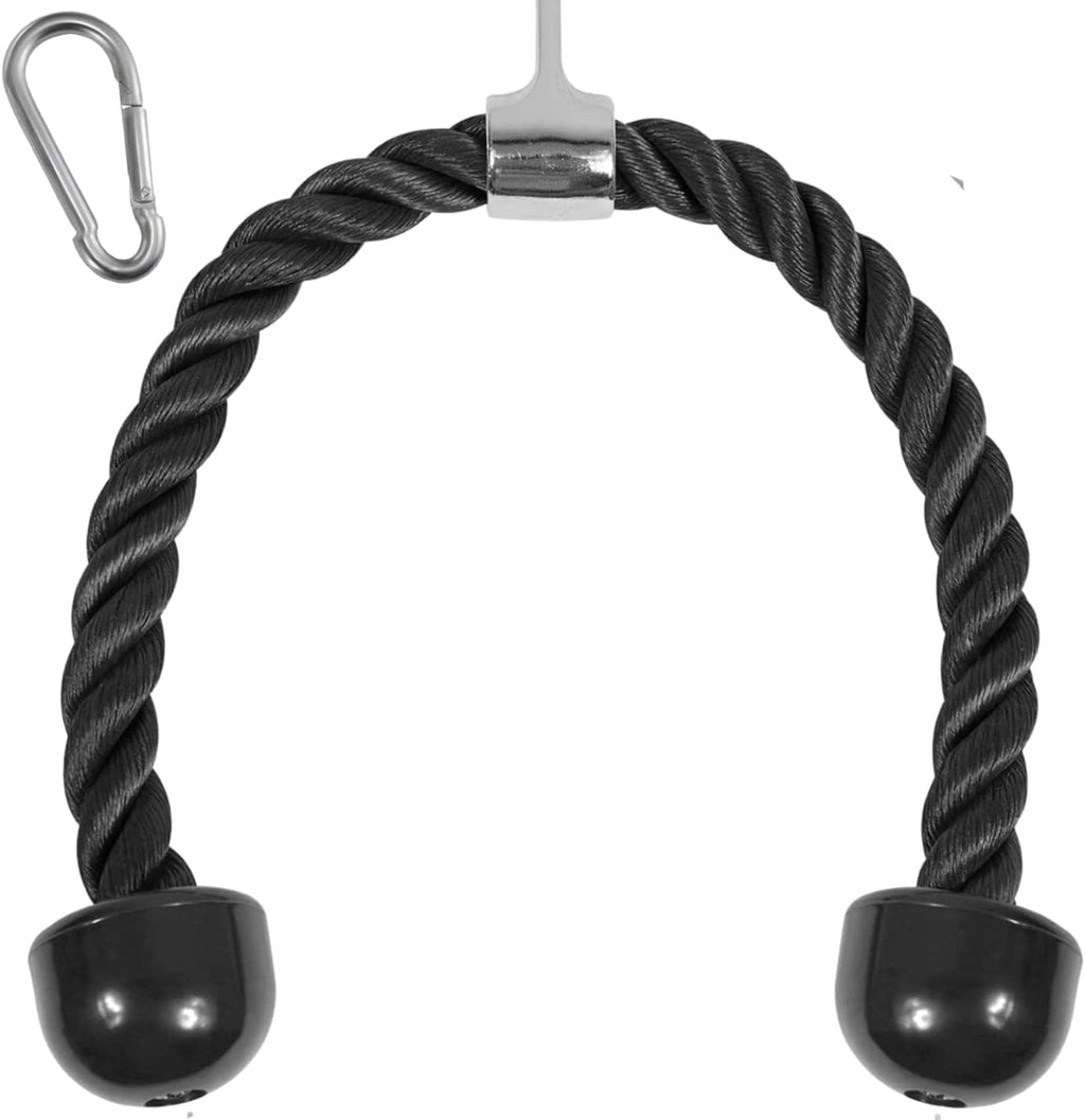 Yes4All Deluxe Tricep Rope Cable Attachment - 27 & 36 Inch Gym Pulley System in 4 Colors