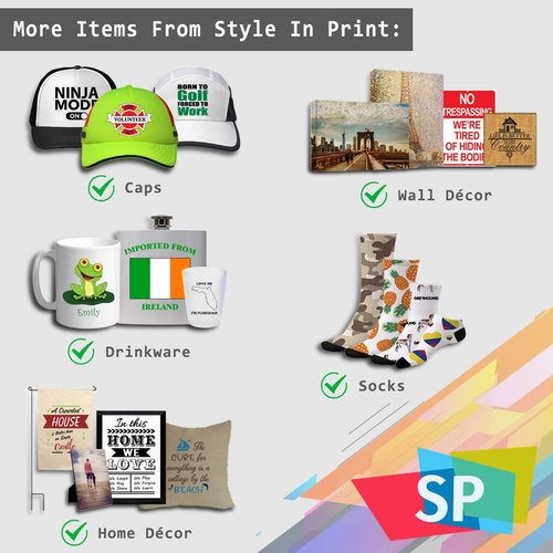 Style In Print Golf Towel Pug Cotton Bag Accessories White Design Only