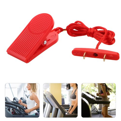 VANZACK 1pc Treadmill Emergency Stop Key Dual Insert Design Compatibility for Fitness Equipment Reliable Safety Mechanism for Running Machines Essential Treadmill Accessory