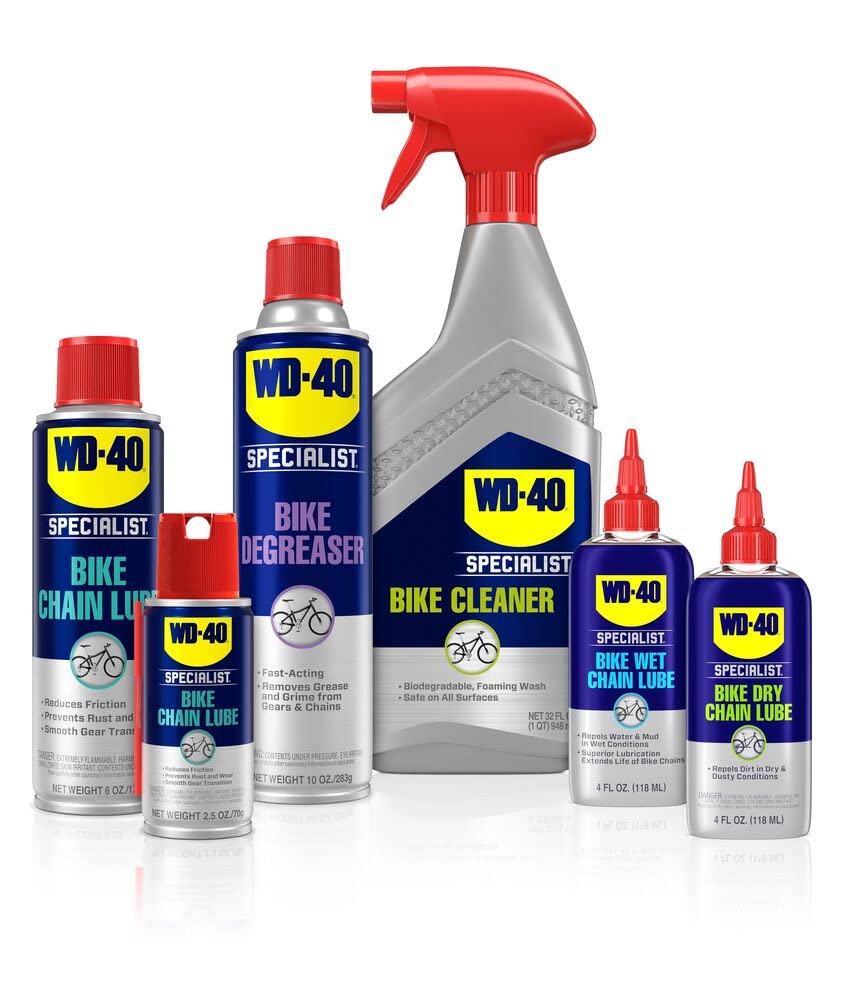 WD-40 Specialist Bike Wet Chain Lube - 4 OZ | Superior Lubrication for Smooth Riding