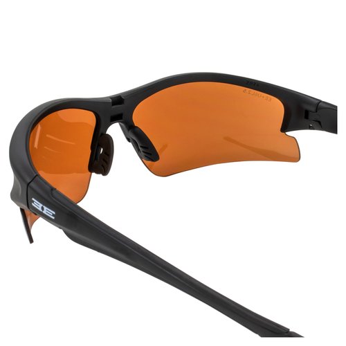 Epoch Eyewear Golf Sport Sunglasses 2 Pair Black w/Amber Lens & Blue w/Amber Lens