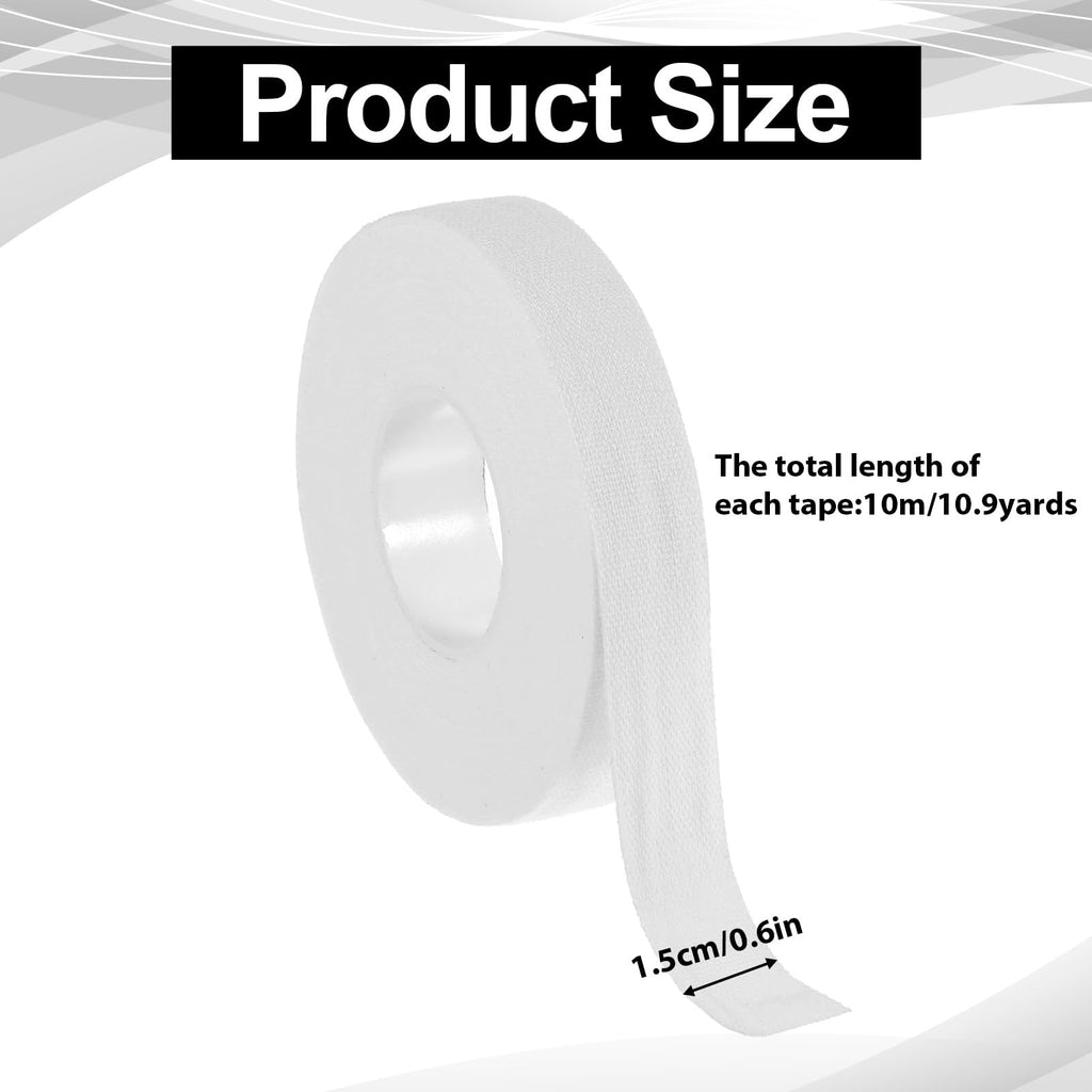 2 Rolls White Athletic Tape, Sport Finger Tape, Extra Strong Climbing Tapes 0.5-Inch X 32.8 Feet for Fingers Hands Toes Rock Climbing Volleyball Football
