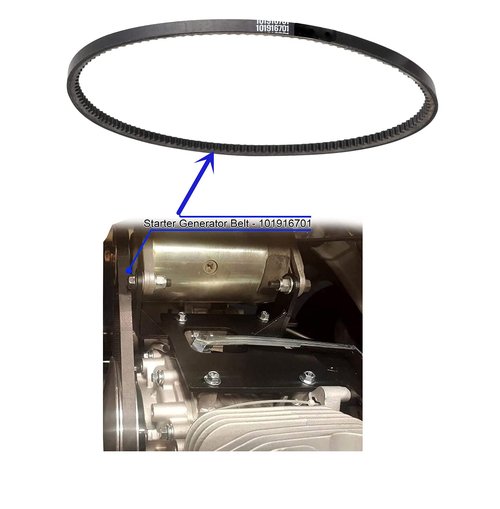 Dr.Acces Golf Cart Starter Generator Belt for Club Car DS & Precedent Golf Cart 1997-UP Replace OEM# 101916701