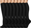 Skiennix Compression Socks - 8 Pairs for Men & Women | Supportive Medical Running Athletic Gear