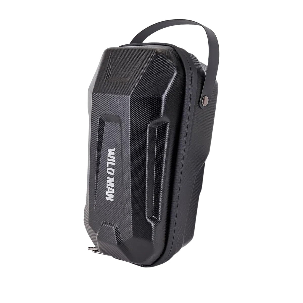 WILD MAN Hard Shell Handlebar Scooter Bag Quick Release Design Bike Bag Anti-Theft Design Scooter Storage With Carry Handle for Kick Scooters Folding Bike-GD99X(Black,4.5L)