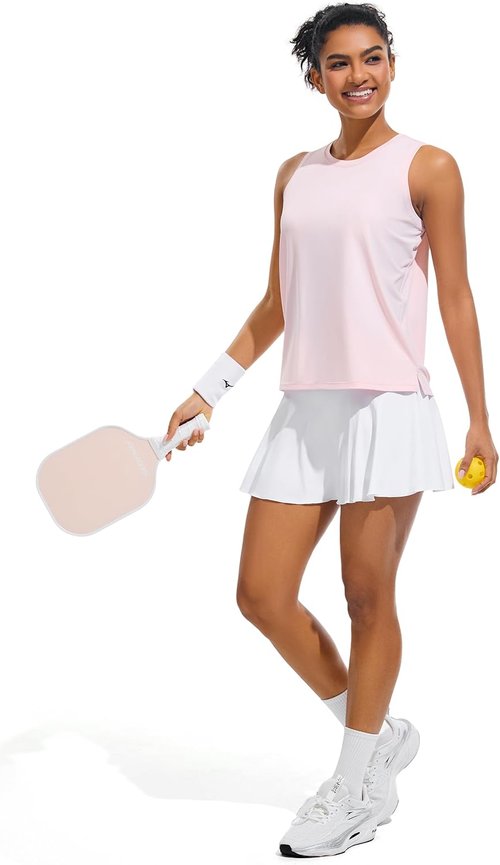 JOYSPELS Workout Tank Tops for Women - Cool-Dry Sleeveless Yoga Shirts | Athletic Running Gym Wear