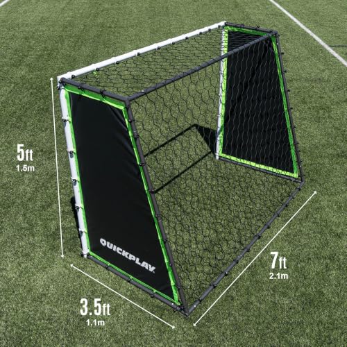 7x5' Soccer Goal and Rebounder Training Kit - Solo Practice & Skill Development