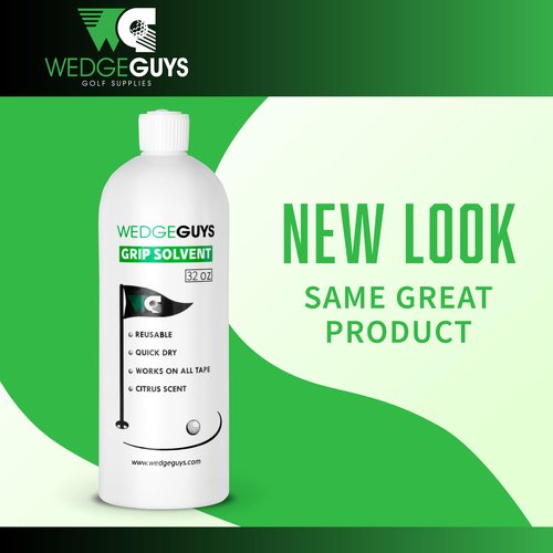 Wedge Guys Professional Golf Grip Tape Solvent for Regripping Clubs | Golf Grip Solvent Solution for Easy Regripping and Club Repair