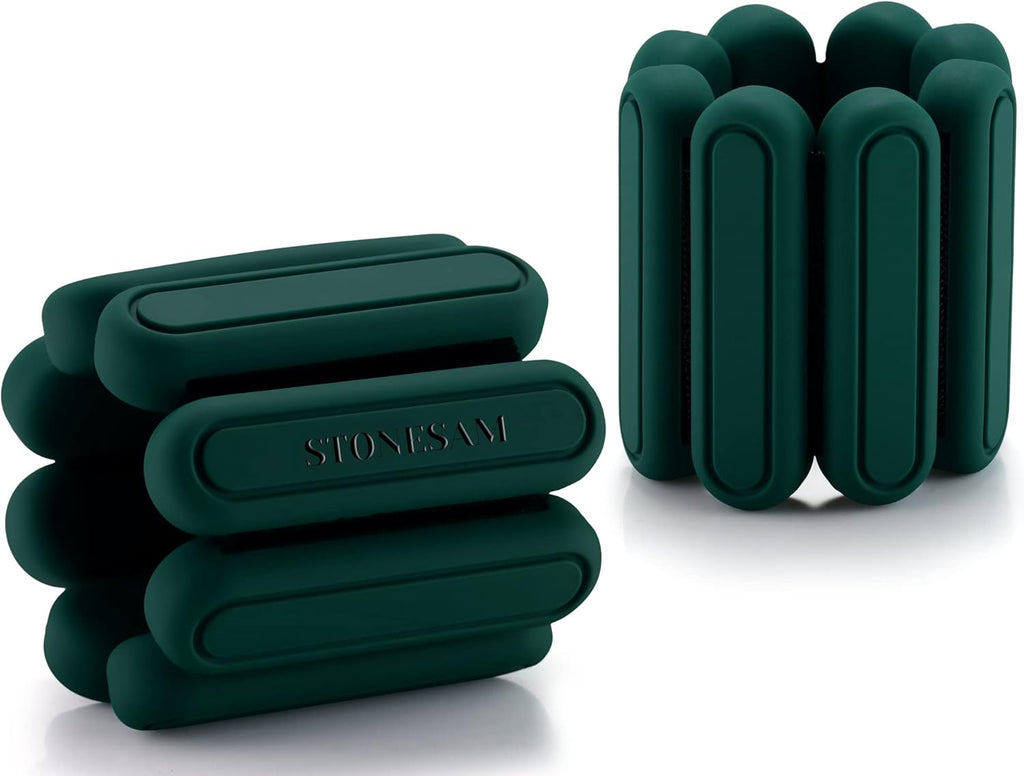 STONESAM Adjustable Wrist & Ankle Weights - 1lb Set of 2 for Yoga, Dance, Pilates & Cardio