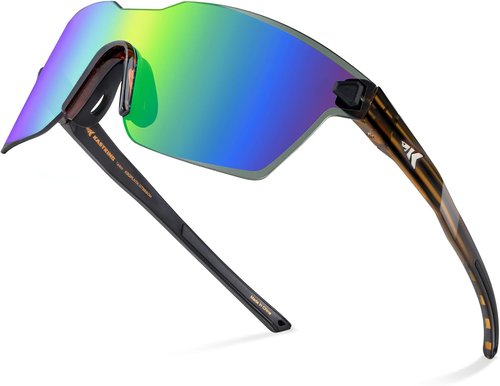 KastKing Tarkio Polarized Fishing Sunglasses - UV400 Protection, Rimless Wrap Design, Large Lenses
