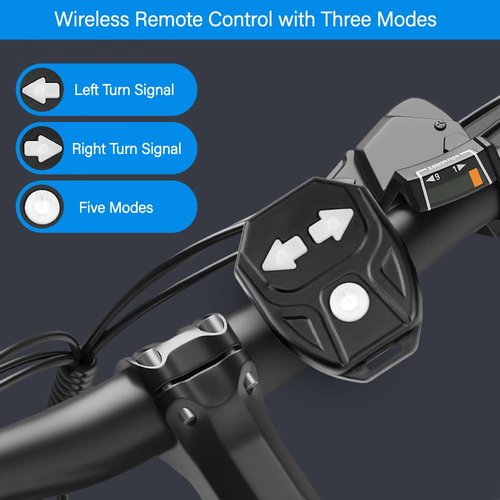 HITASTAR USB Rechargeable Wireless Remote Control Bike Taillights with Turn Signals Ultra Bright LED IPX4 Waterproof Bicycle Rear Light Safty Taillight for Night Riding