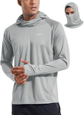 Baleaf Men's Sun Protection Hoodie - UPF 50+ Long Sleeve UV SPF Shirt with Mask for Fishing | Lightweight