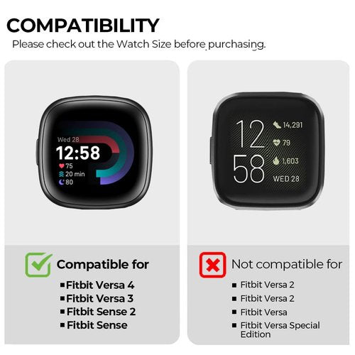 synsing Titanium Metal Watch Band Compatible with Fitbit Versa 4 Bands & Sense 2, Titanium WatchStrap Replacement Wristbands for Fitbit Versa 3 & 4 / Sense 2 & 1 Accessory