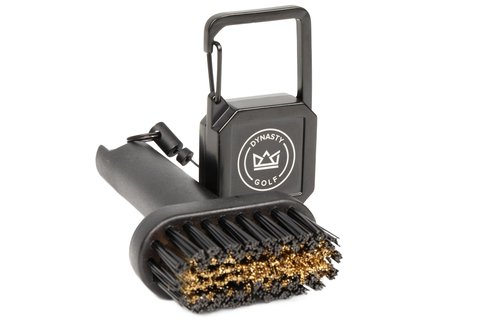 Mini Golf Club Brush - Premium Golf Brush Tool for Effective Cleaning, Durable Golf Club Cleaner Brush with Retractable Cord and Sturdy Bristles - Golf Brush and Groove Cleaner in One