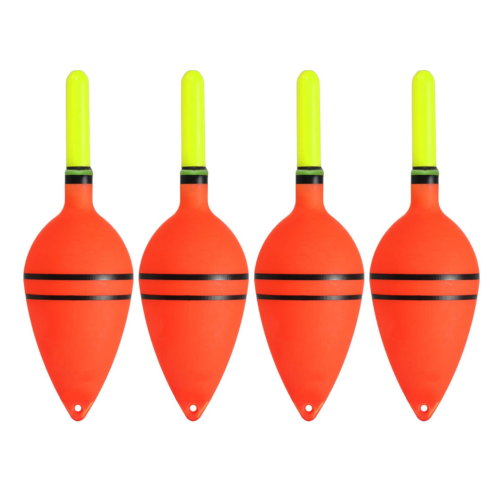 PATIKIL 0.5oz Lighted Fishing Slip Bobbers, 4 Pack EVA Light Up in Green Fishing Float for Night Fishing