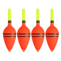 PATIKIL 0.5oz Lighted Fishing Slip Bobbers, 4 Pack EVA Light Up in Green Fishing Float for Night Fishing