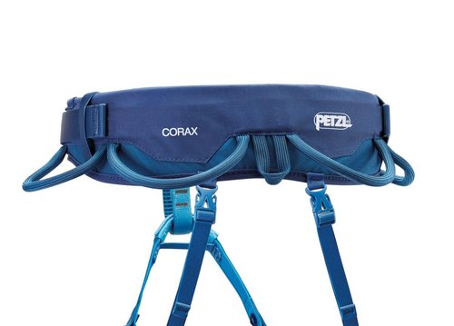 PETZL Corax Climbing Harness - Navy Blue, Size 2