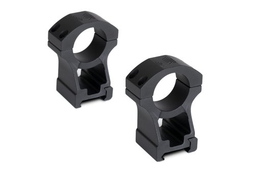 Monstrum High Profile Picatinny Scope Rings with See-Through Base | 1 Inch Diameter