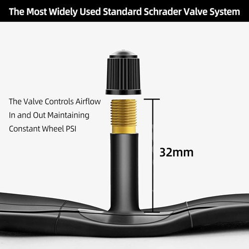 Hapleby Premium Bike Tubes - Compatible with 26 Inch Tires | Durable Inner Tubes with Schrader Valve (2PCS)