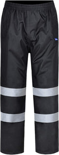 AYKRM Waterproof Reflective Safety Rain Pants - High Visibility for Fishing, Cycling & Hiking
