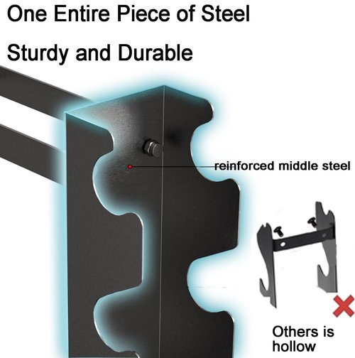 PROIRON Dumbbell Rack Stand for Home Gym, Upgraded Stable Weight Rack, 4-Tier Dumbbell Rack Stand Only Holder for Dumbbells, Free Weights, 450LB Capacity Heavy-Duty Compact Storage Organizer